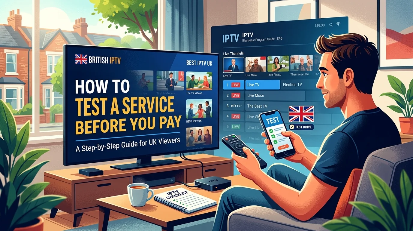 Best IPTV UK — how to test a British IPTV service before subscribing