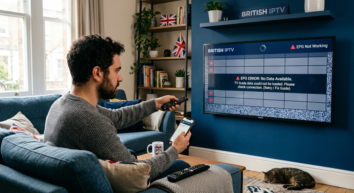 IPTV EPG not working — how to fix an empty or incorrect TV guide