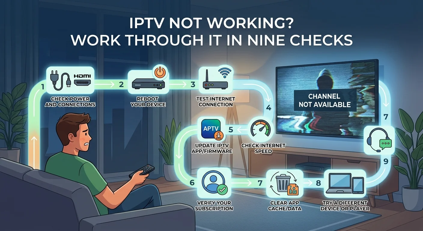 IPTV not working — a triage guide to finding the real fault
