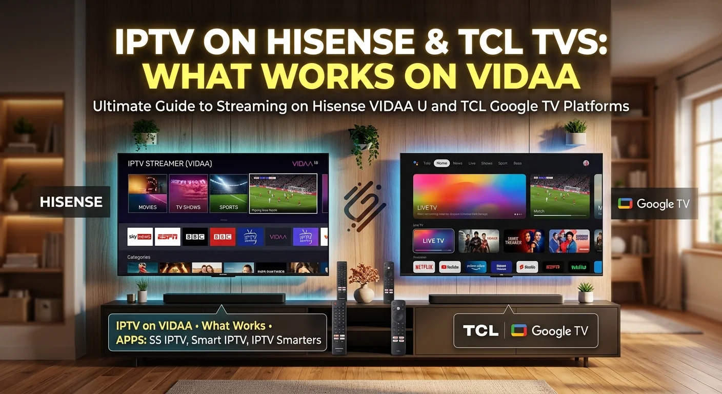 IPTV on Hisense and TCL televisions — VIDAA, Google TV and what each allows